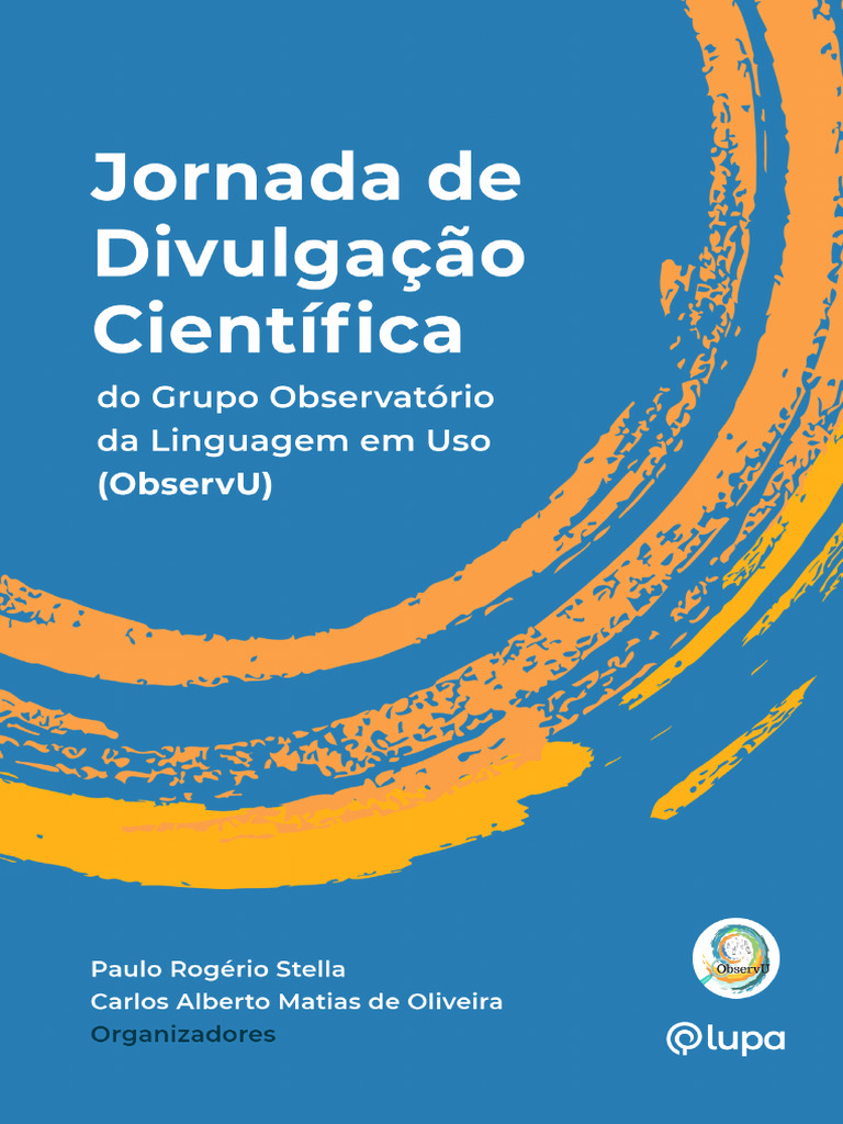 Jornada ObservU: Linguagem e Pesquisa | PDF | Linguística Aplicada ...