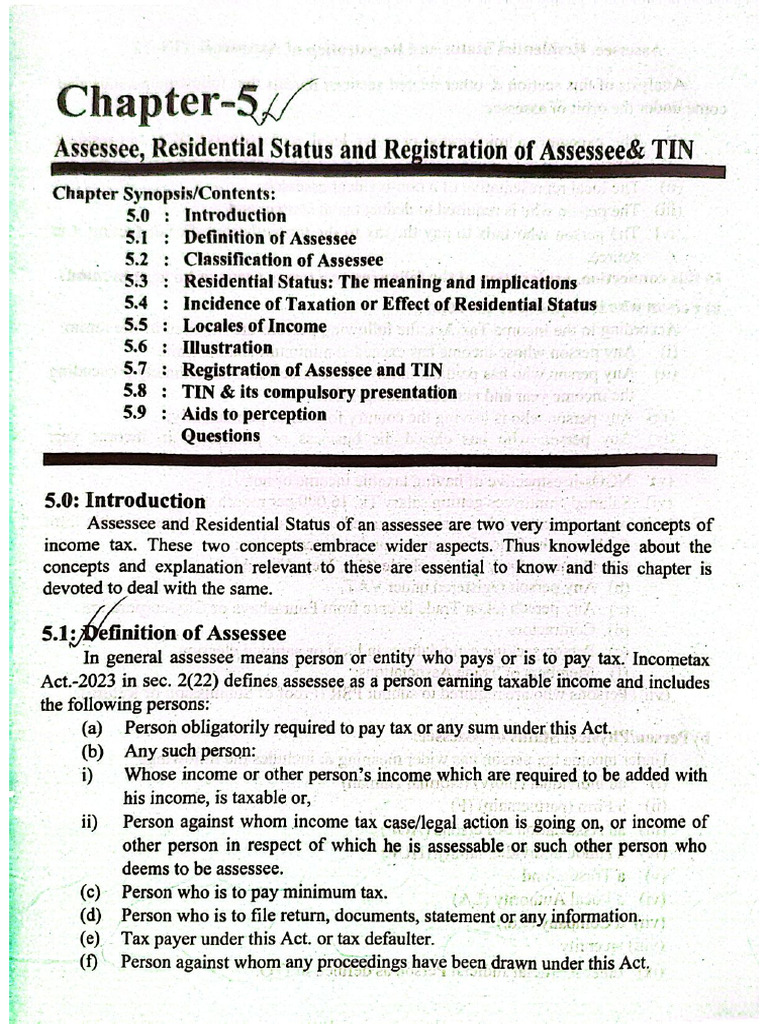 Taxation Chapter 5 | PDF