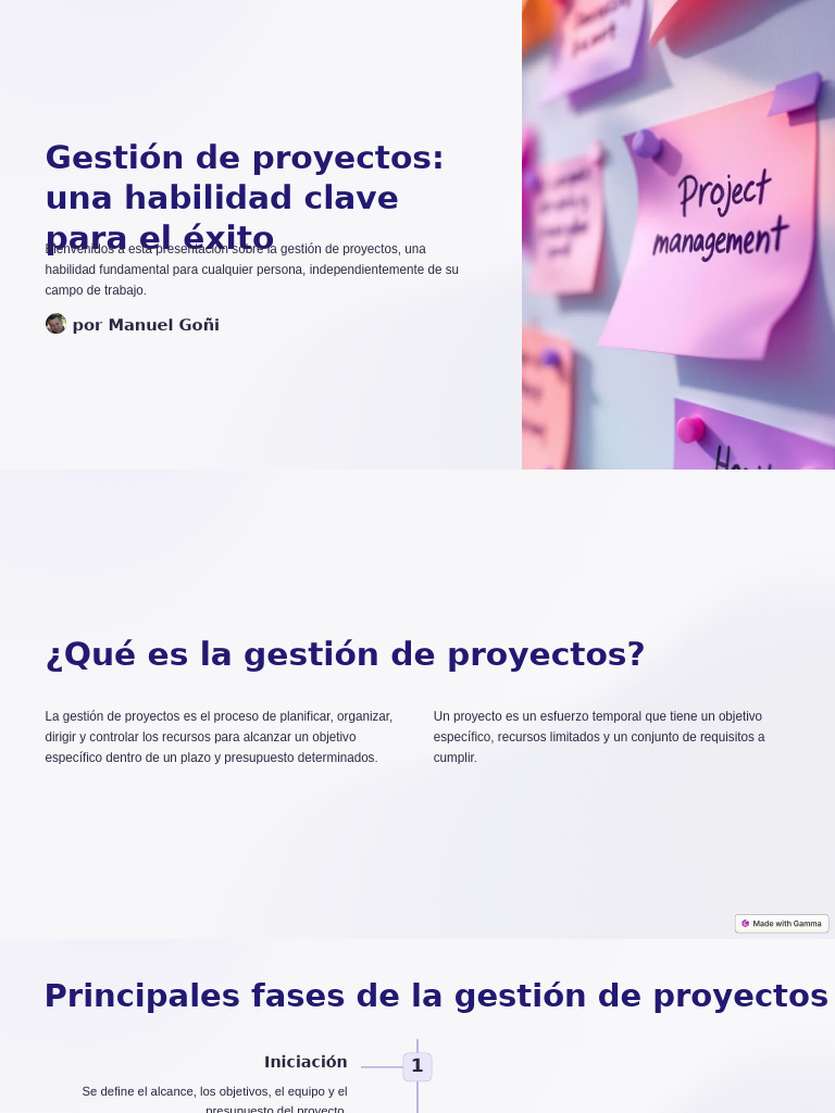 Gestion de Proyectos Una Habilidad Clave Para El Exito | PDF | Gestión ...