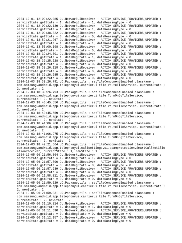 Network State Updates Log December 2024 | PDF
