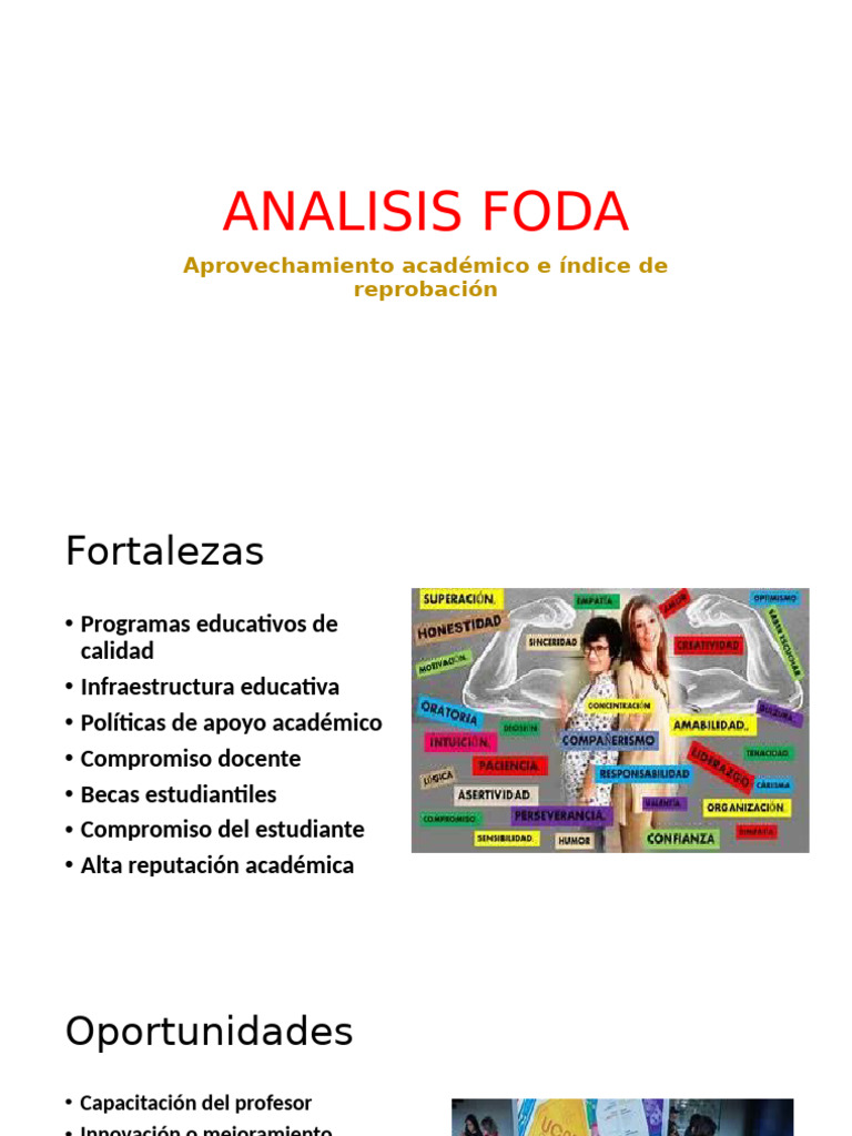 Análisis FODA en Educación Académica | PDF