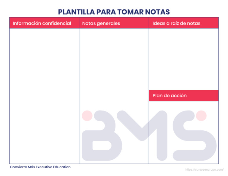 1.1. Plantilla para Tomar Notas | PDF