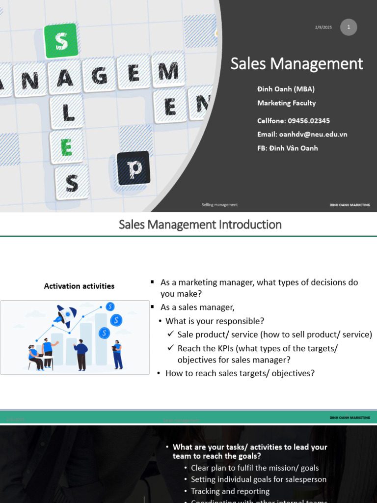 Sales Management Strategies and Trends | PDF | Sales | Marketing