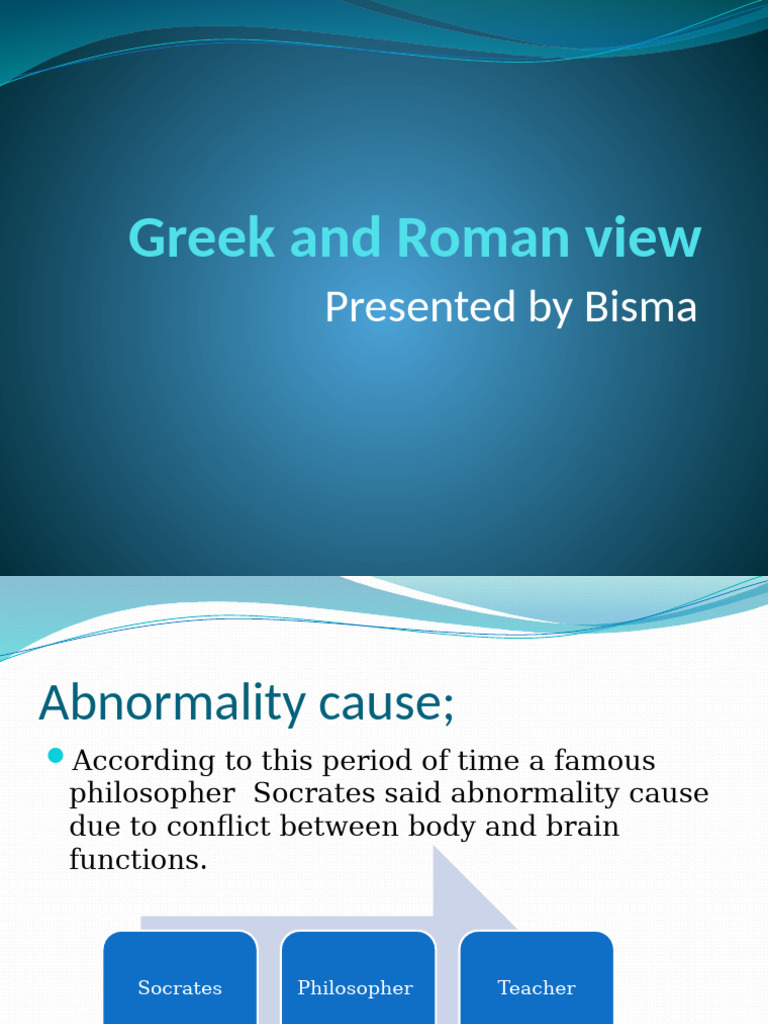 Greek and Roman Views on Abnormality | PDF
