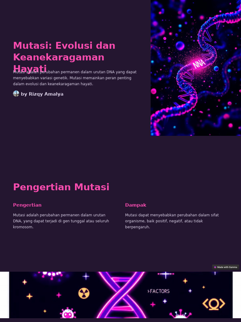 Mutasi Evolusi Dan Keanekaragaman Hayati | PDF