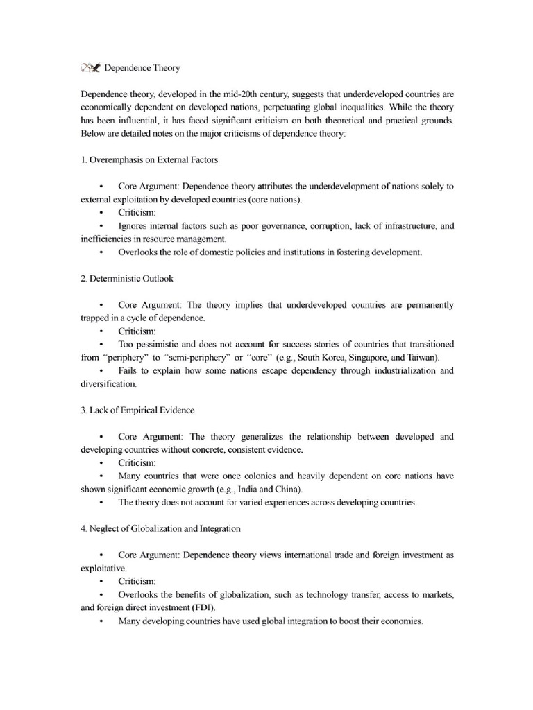 Dependence Theory (DS) | PDF