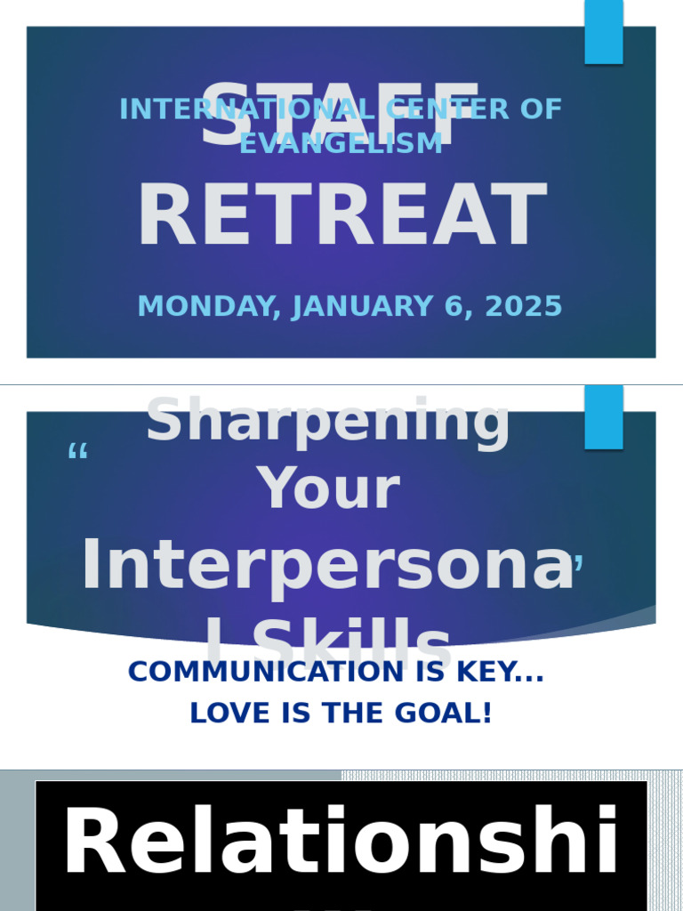 Enhancing Interpersonal Skills Workshop | PDF | Interpersonal ...