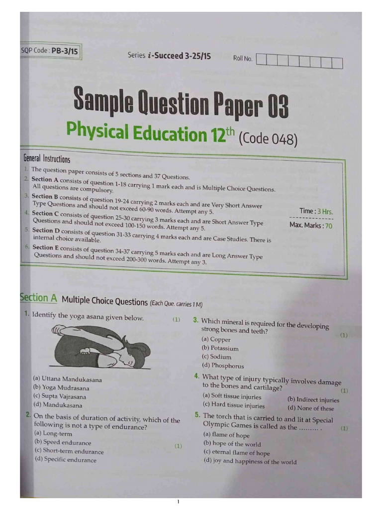 Sample Paper 03 | PDF