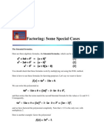 Factoring: Some Special Cases: C C C C C C C