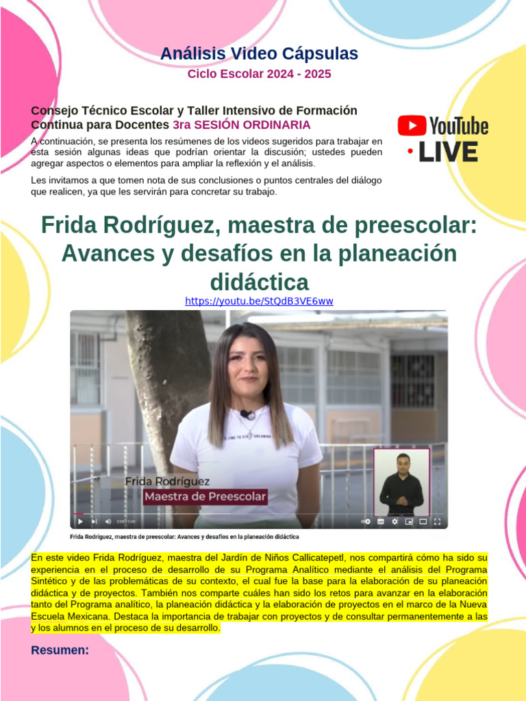 Avances en Planeación Didáctica en Callicatepetl | PDF | Educación de ...