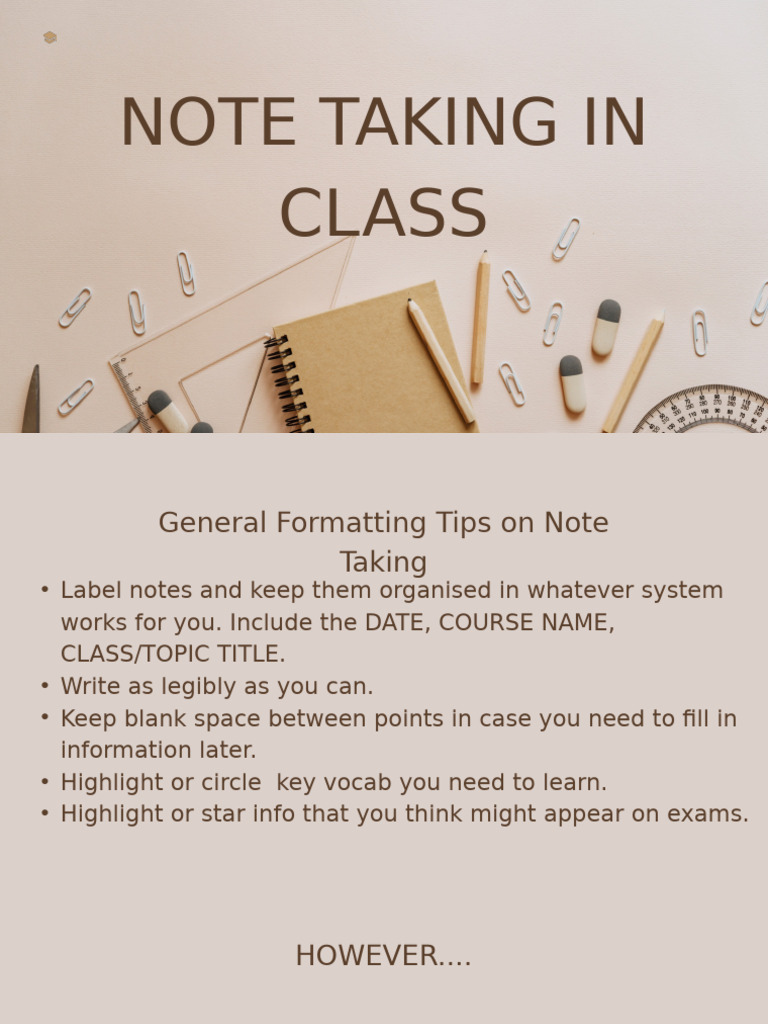 Effective Note Taking Strategies | PDF | Lecture | Neuroscience