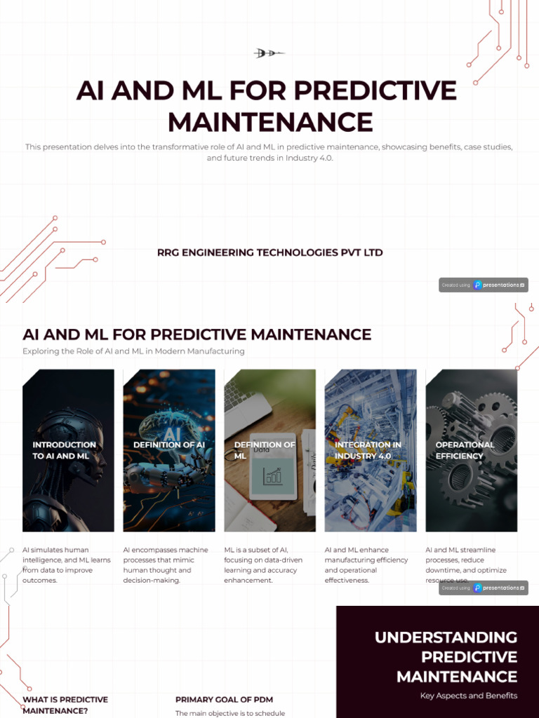 AI and ML For Predictive Maintenance in Industry 4.0 | PDF