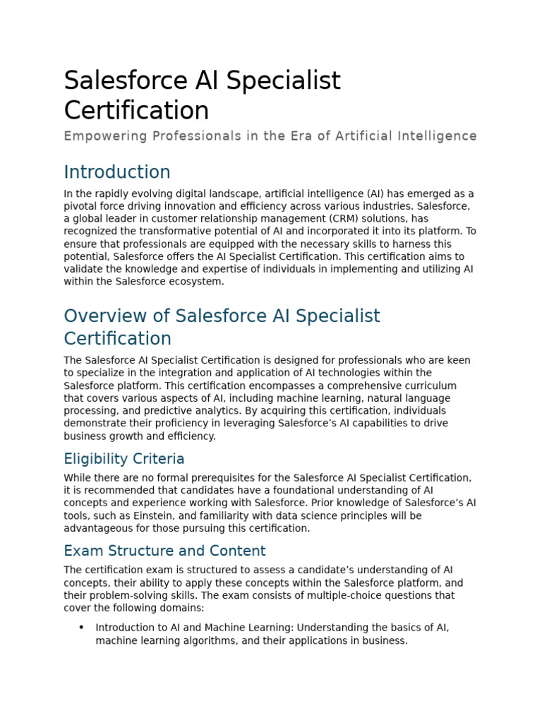 2 11 2025 1 AI Specialist | PDF | Artificial Intelligence ...