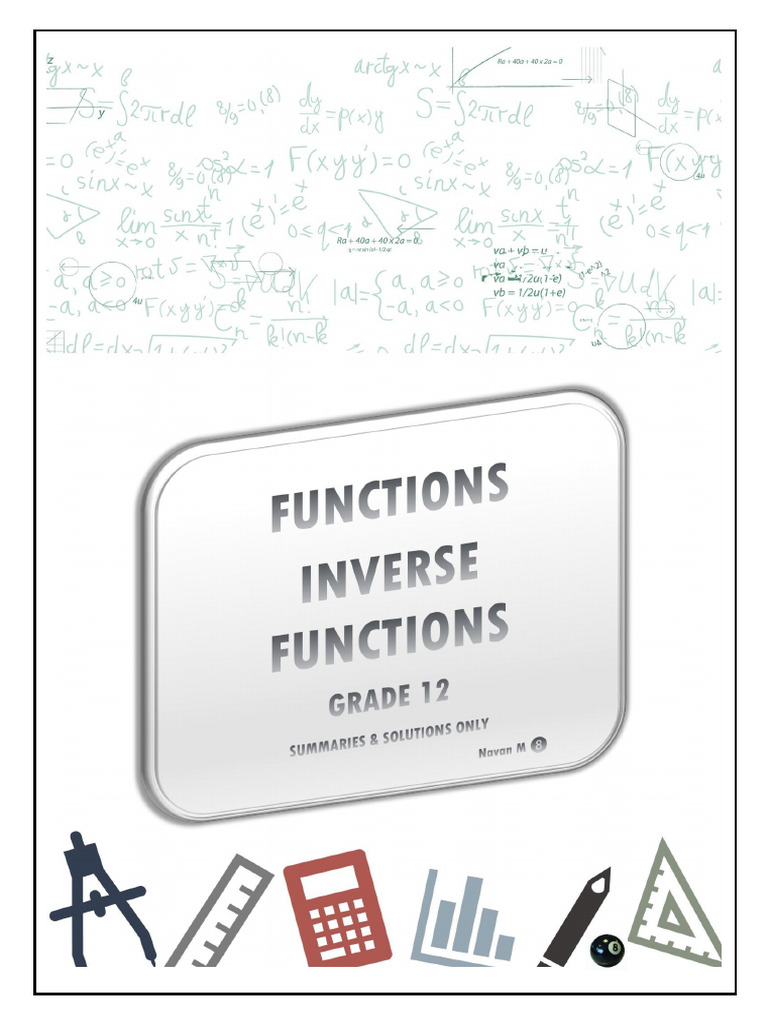 FunctionsInversesSolutionsOnly2K23 1 | PDF