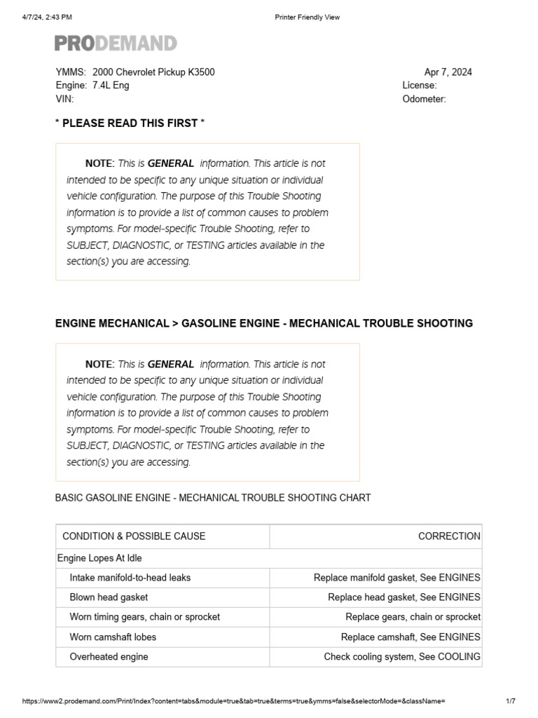 Basic Engine Troubleshooting | PDF | Piston | Carburetor