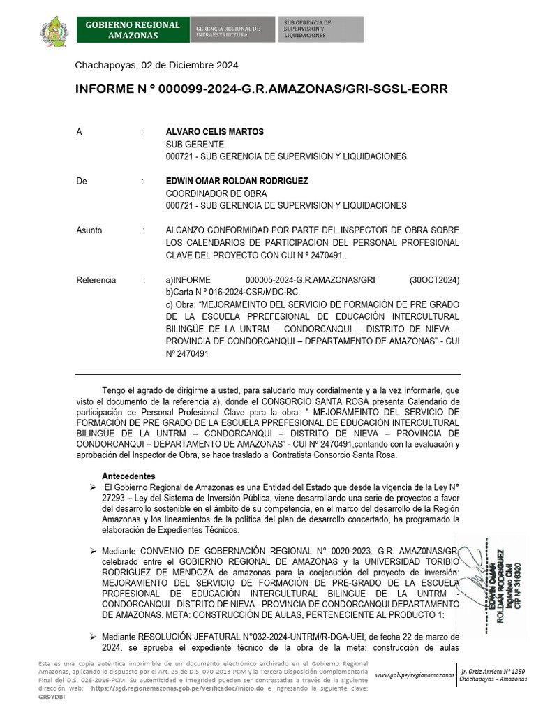 Informe R4318 2024 Gri SGSL Eorr | PDF