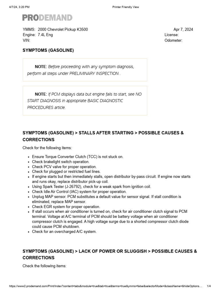 Gasoline Engine Troubleshooting Guide | PDF | Fuel Injection | Vehicle ...