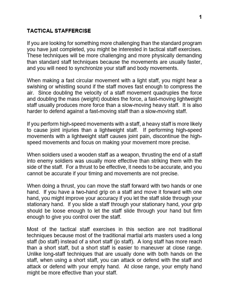 Tactical Staff Techniques Guide | PDF | Force
