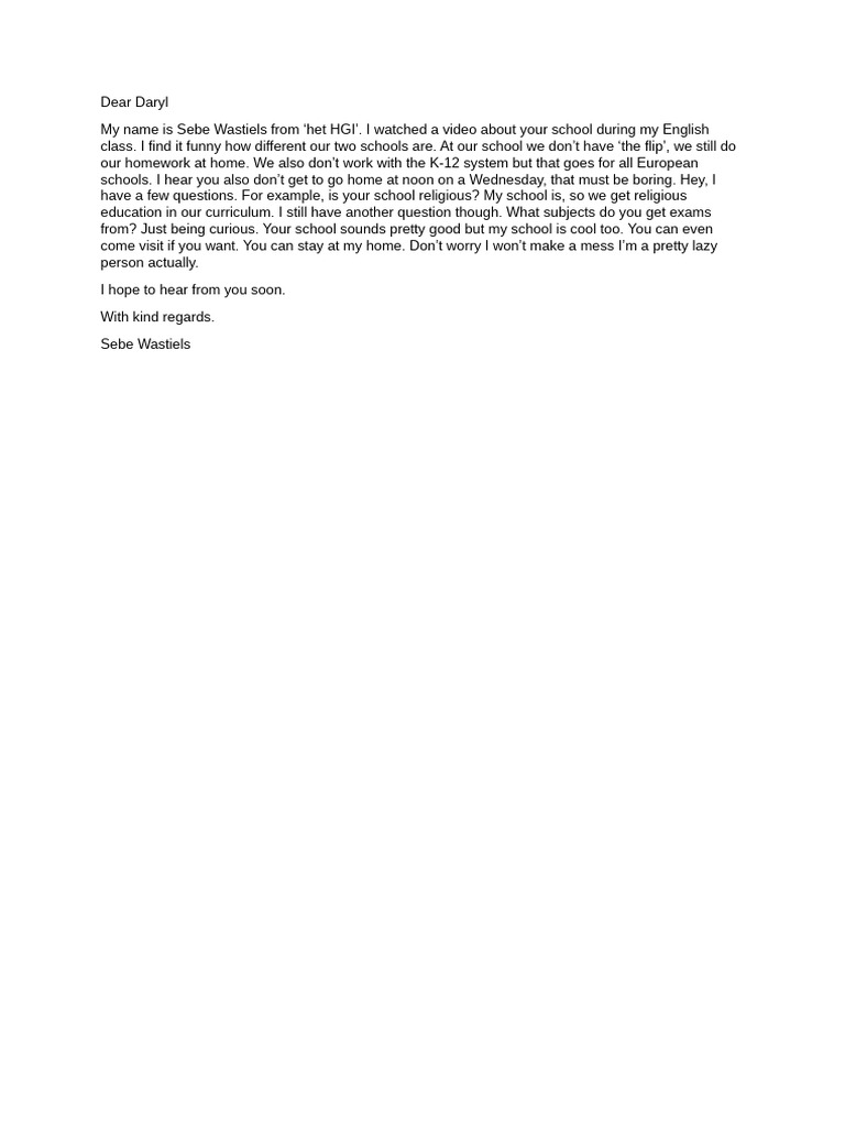 Mail Engels Oefenronde | PDF