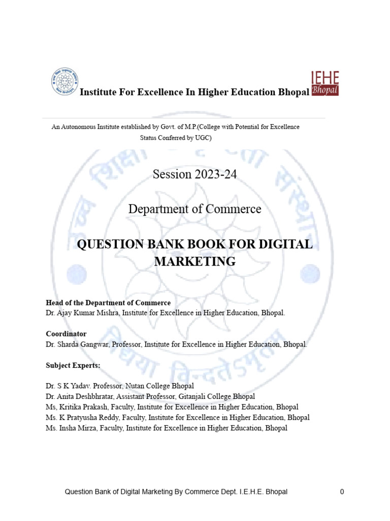 Final Compiled Digital Marketing | PDF | Search Engine Optimization ...