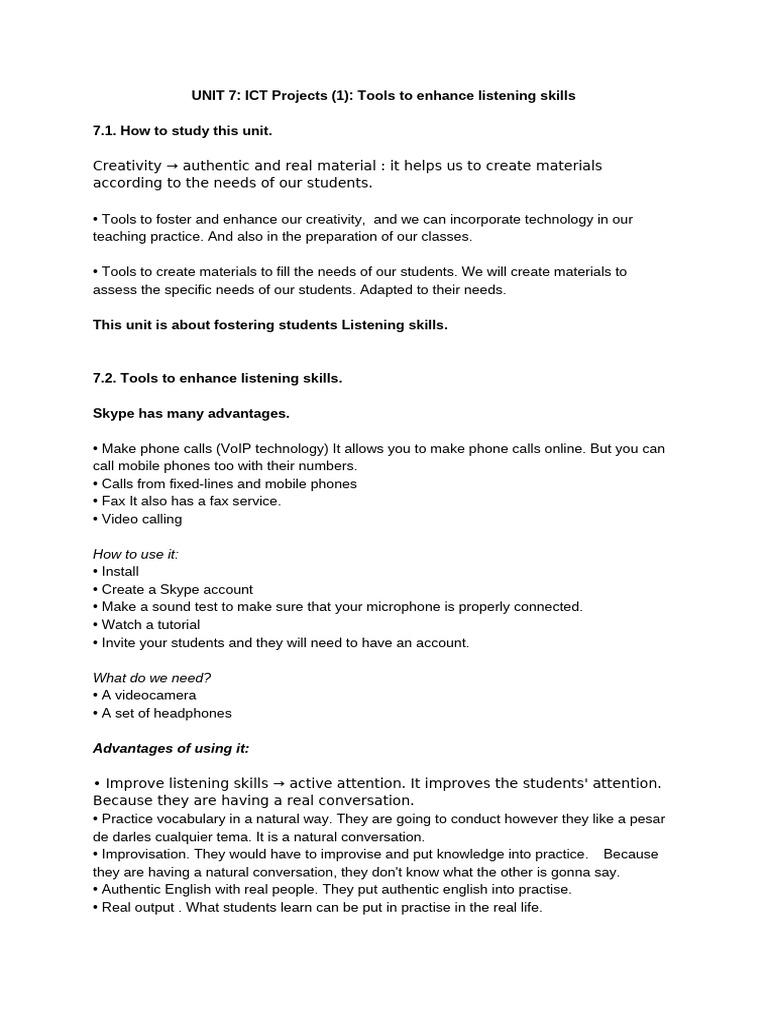 UNIT 7 | PDF | Multimedia | Learning