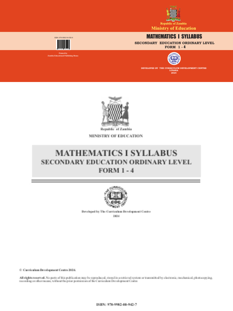 O-Level Mathematics Syllabus 2024 | PDF