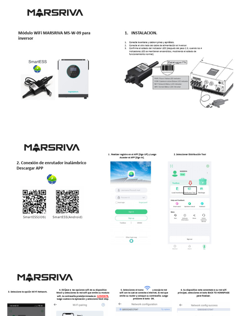 Instalación y Conexión del Módulo WiFi MS-W-09 | PDF