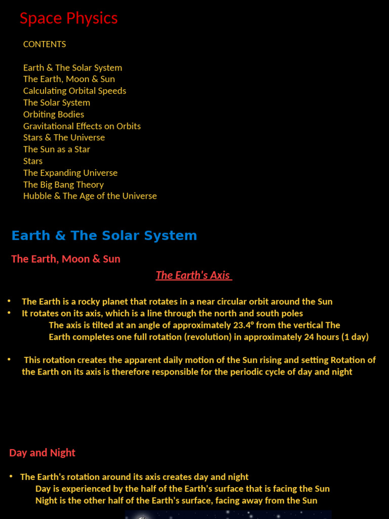 Understanding Space Physics Concepts | PDF | Redshift | Stars