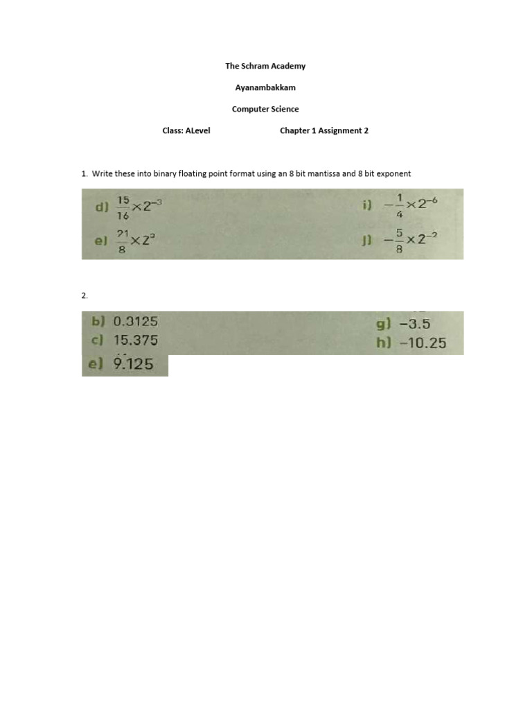 Binary Floating Point Conversion Guide | PDF