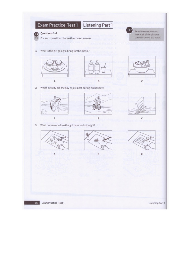 Pet B1 - Test 1 | PDF
