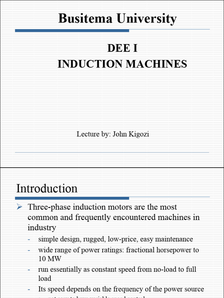 Induction Motors: Principles & Operation | PDF | Electric Motor ...