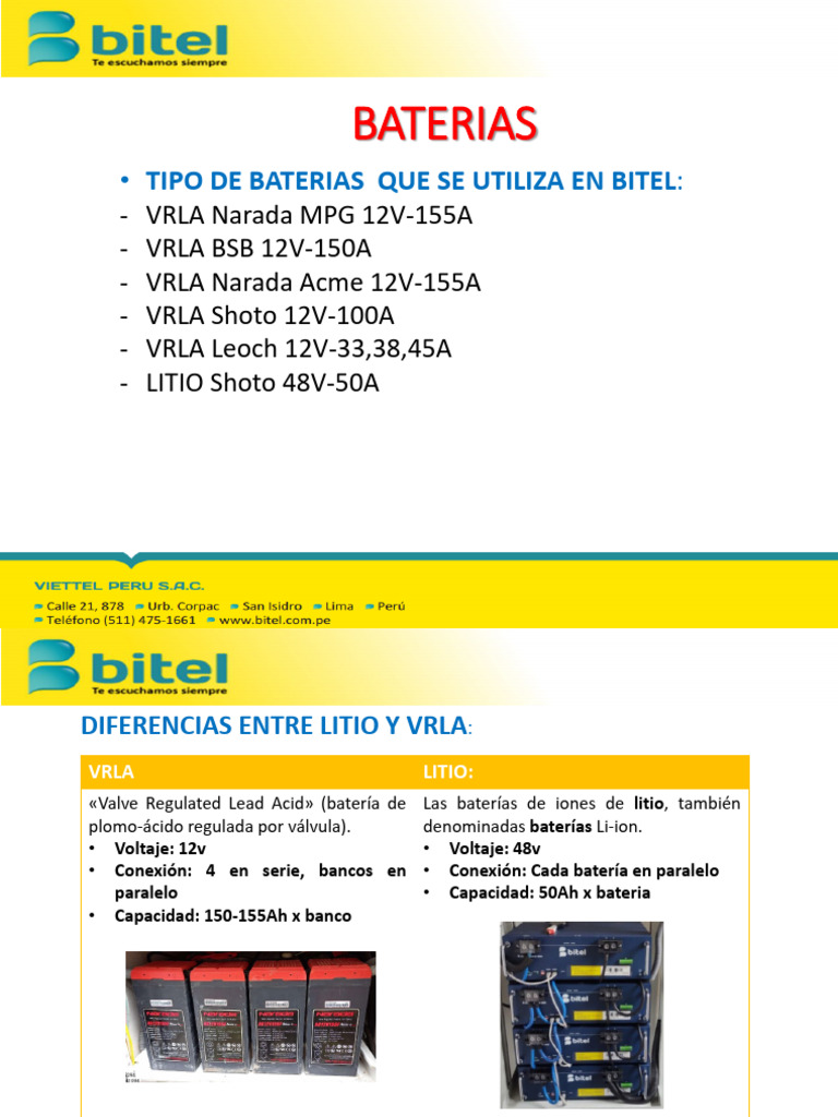 Guía de Baterías de Litio y VRLA | PDF | Batería de iones de litio ...