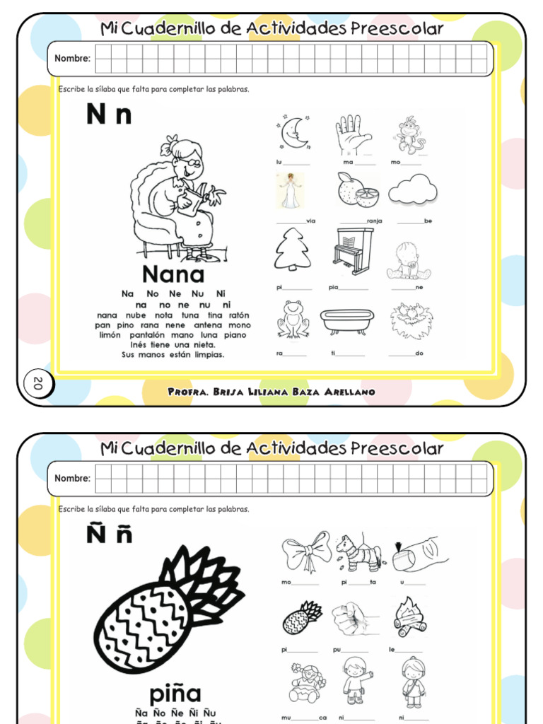 Mi cuadernillo Preescolar- 3 | PDF