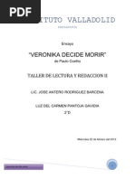 Download Ensayo Veronika decide morir TLR by Carmen Denali Pg SN82643848 doc pdf