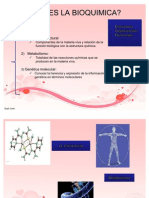 Qué ES LA BIOQUIMICA