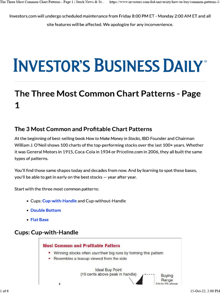 The 3 Most Common and Profitable Chart Patterns Page 1 | PDF