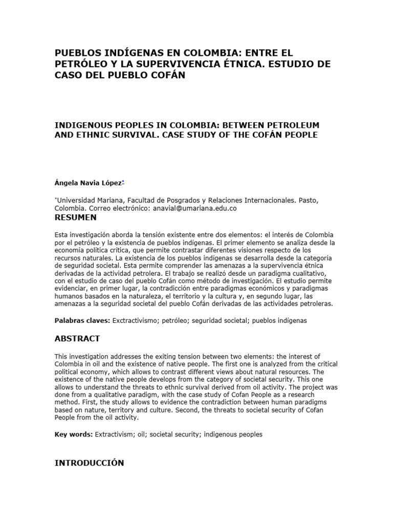 Pueblos Indígenas en Colombia | PDF | Valores | Naturaleza