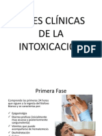 FASES CLÍNICAS DE LA INTOXICACIÓN