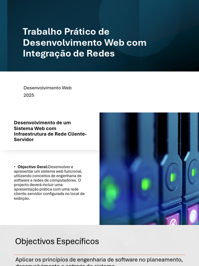 Sistema Web com Rede Cliente-Servidor | PDF | Modelo cliente – Servidor ...