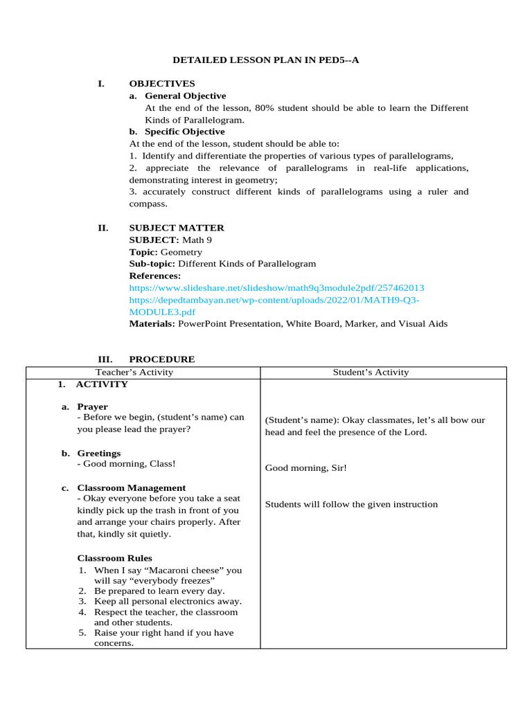 Understanding Parallelograms in Geometry | PDF | Rectangle | Classical ...