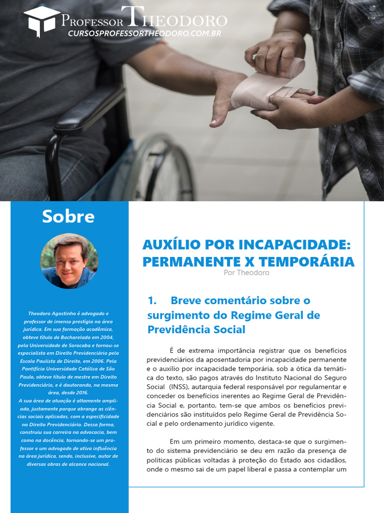 Auxílio por Incapacidade: Tipos e Requisitos | PDF | Governo
