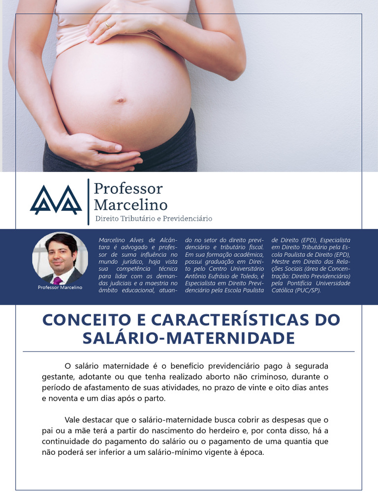 Salário Maternidade: Regras e Benefícios | PDF | Gravidez | Aborto