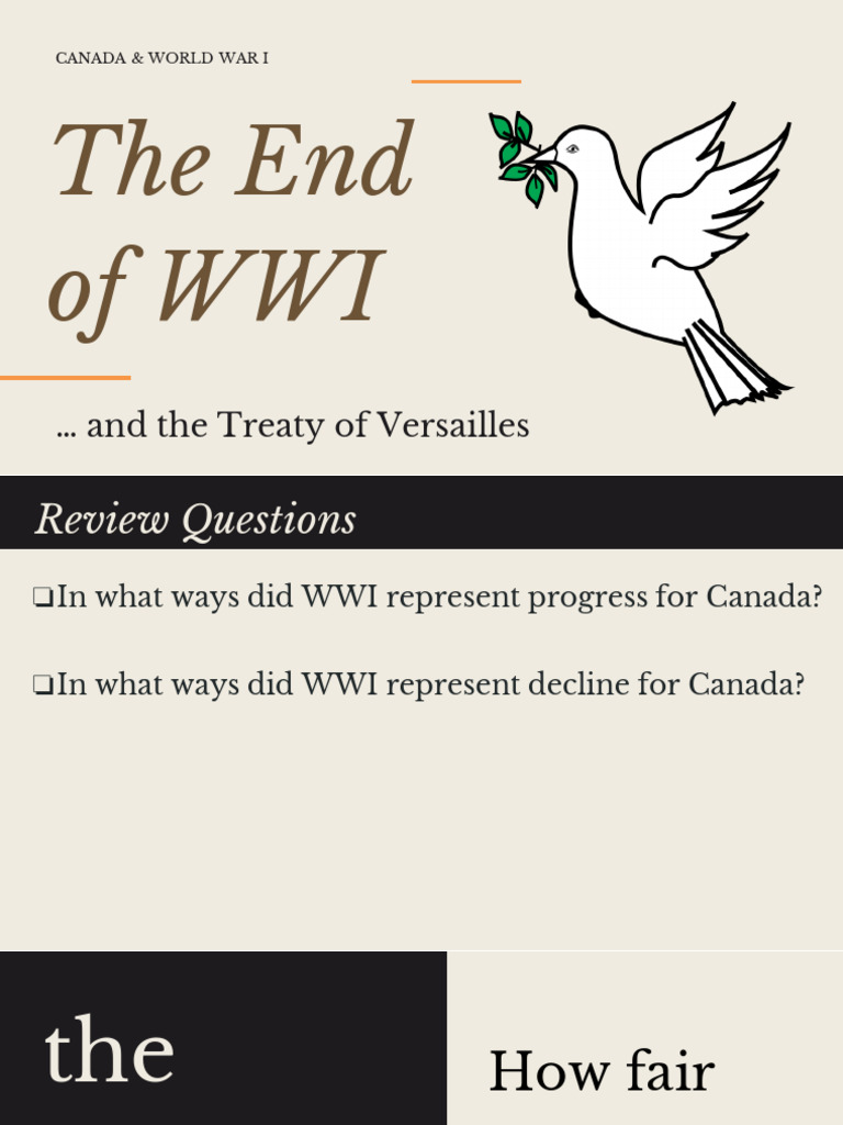 Lesson 7-End of WWI and Versailles | PDF | World War I | Treaty Of ...