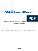 Water Pex Installation Guidelines