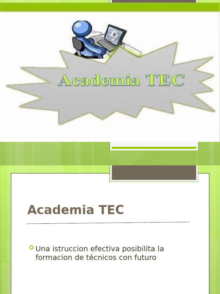 Formación Técnica en Academia TEC | PDF