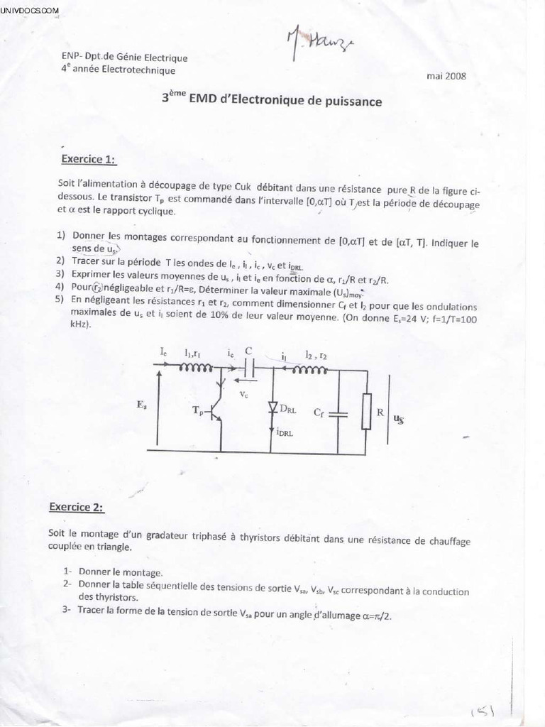3 EMD Electronique de Puissance Mai 2008 - Compressed | PDF