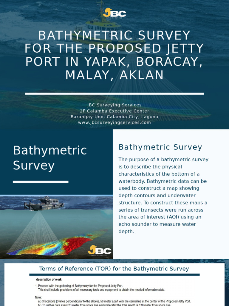 Bathymetric Survey for Yapak Jetty Port | PDF