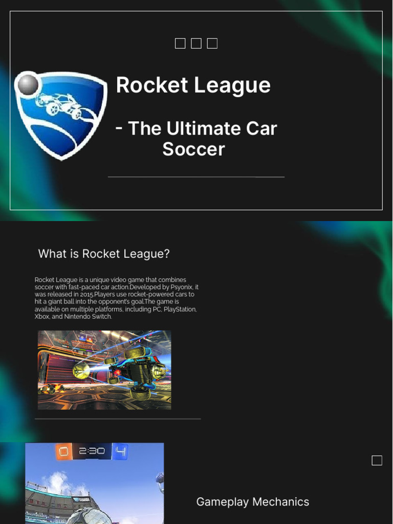 Rocket League: Mechanics and Competitive Play | PDF