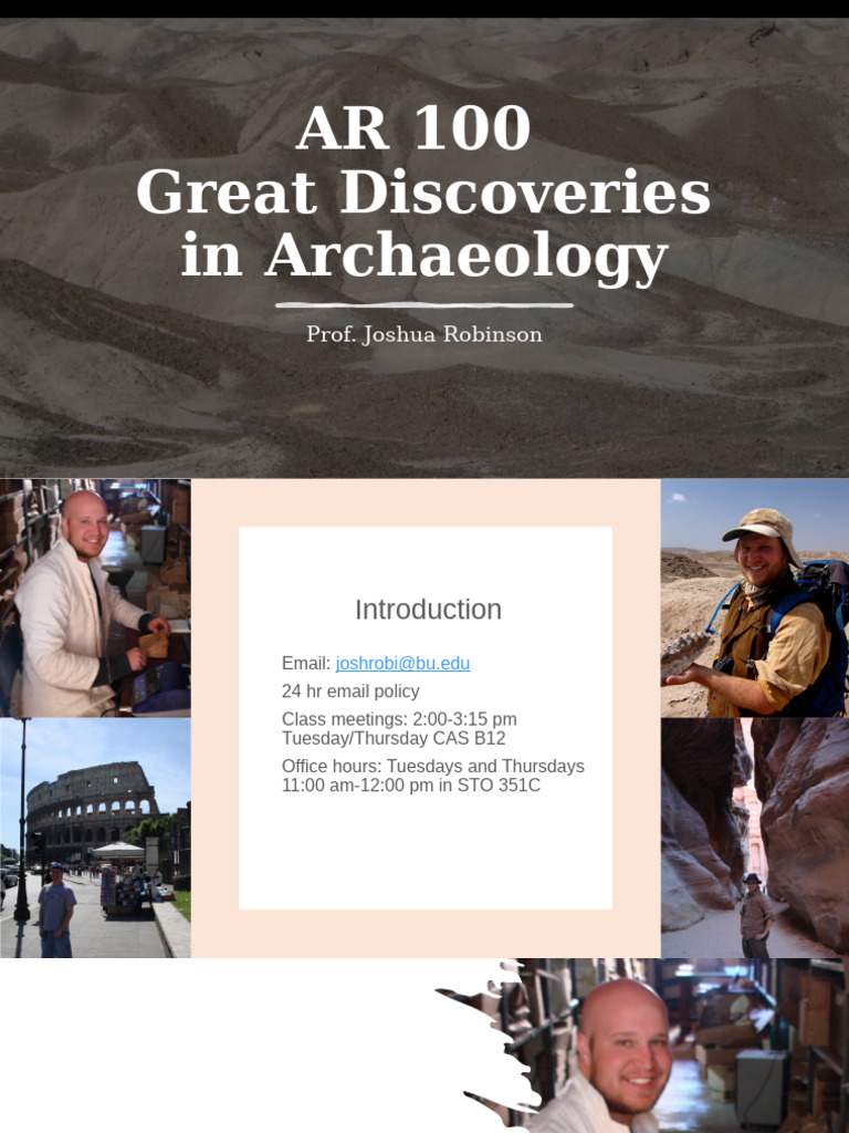 Archaeology Course Overview and Goals | PDF | Archaeology | Artifact ...