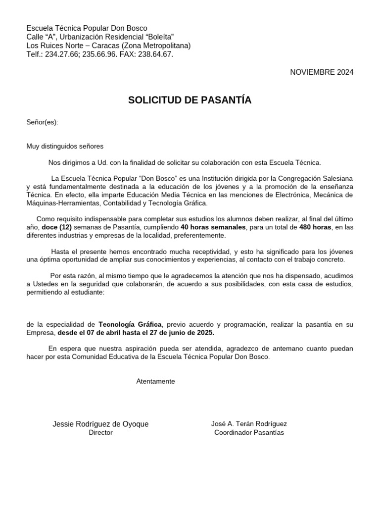 Postulacion Pasantias | PDF | Aprendizaje